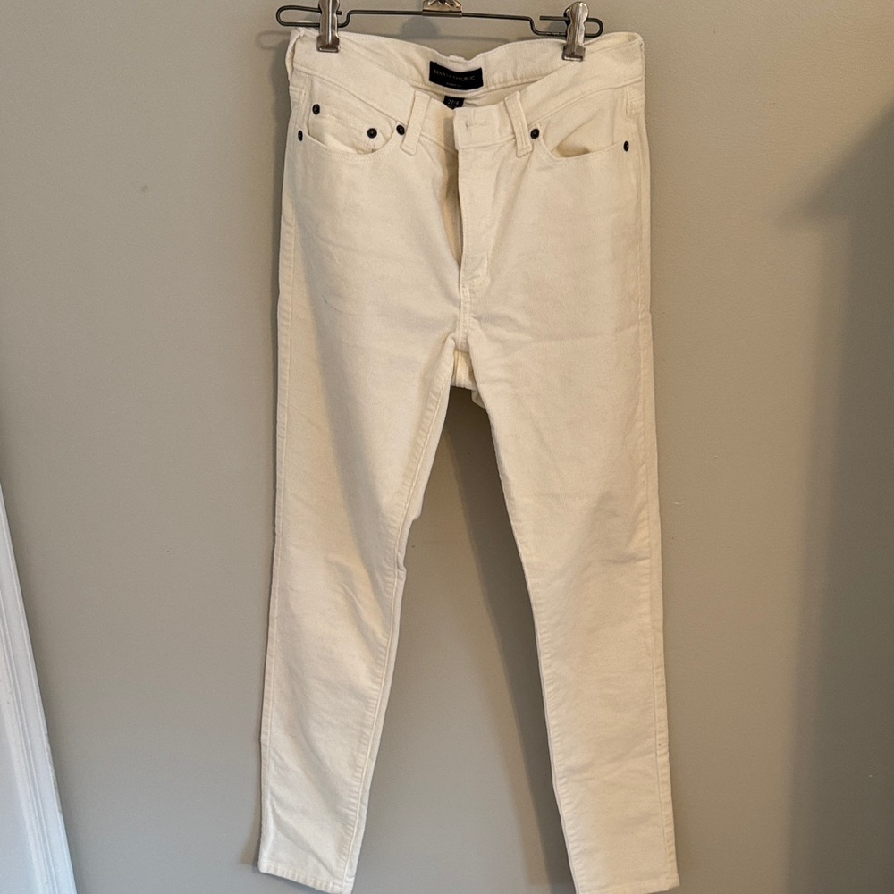 Banana Republic Factory Women's Off-White Skinny Pants